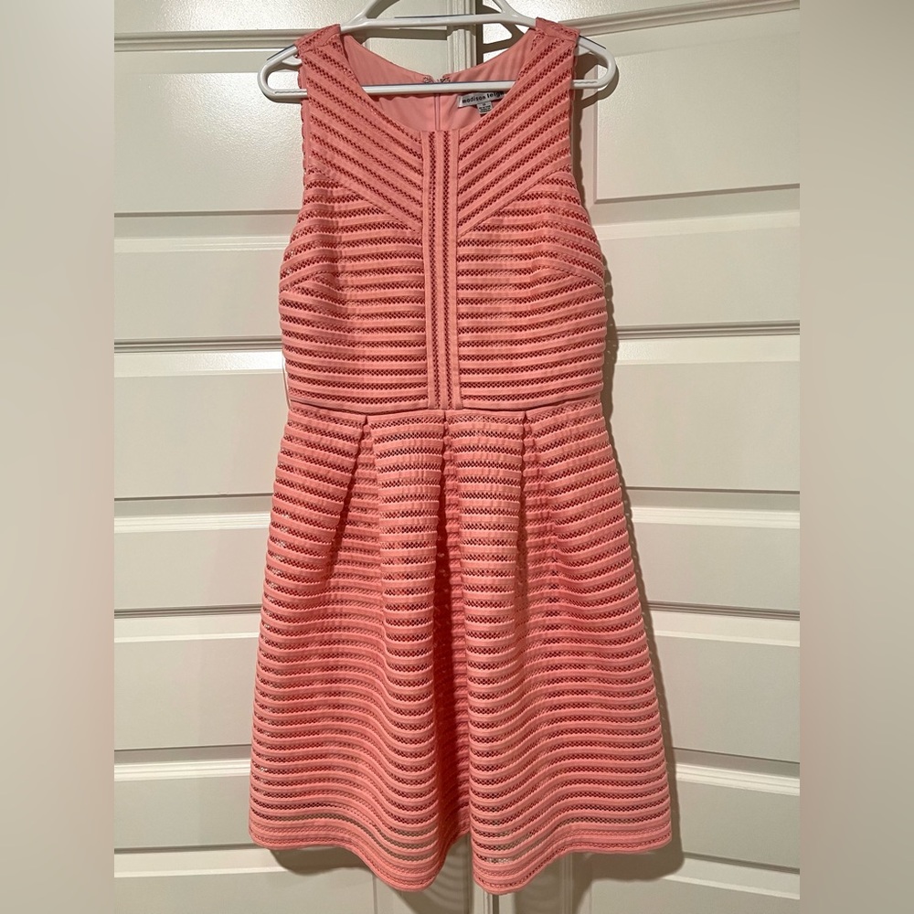 Coral Colored Sleeveless Dress